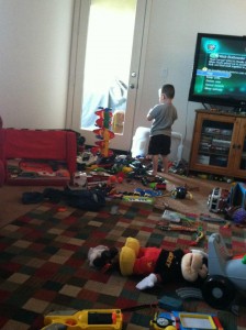 destroyed room