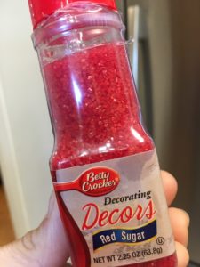 red sprinkles sugar